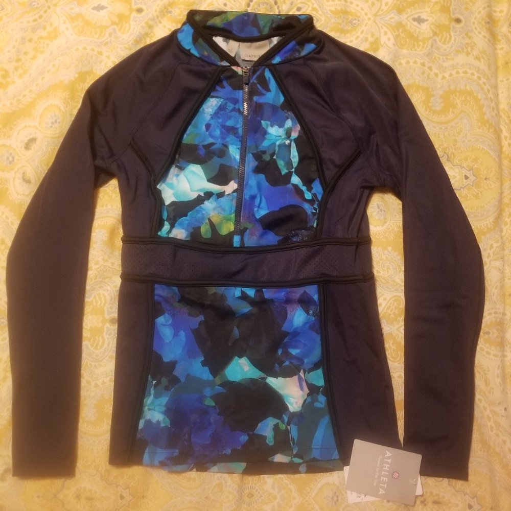 Athleta Swim Rash Guard, size S, NEW
